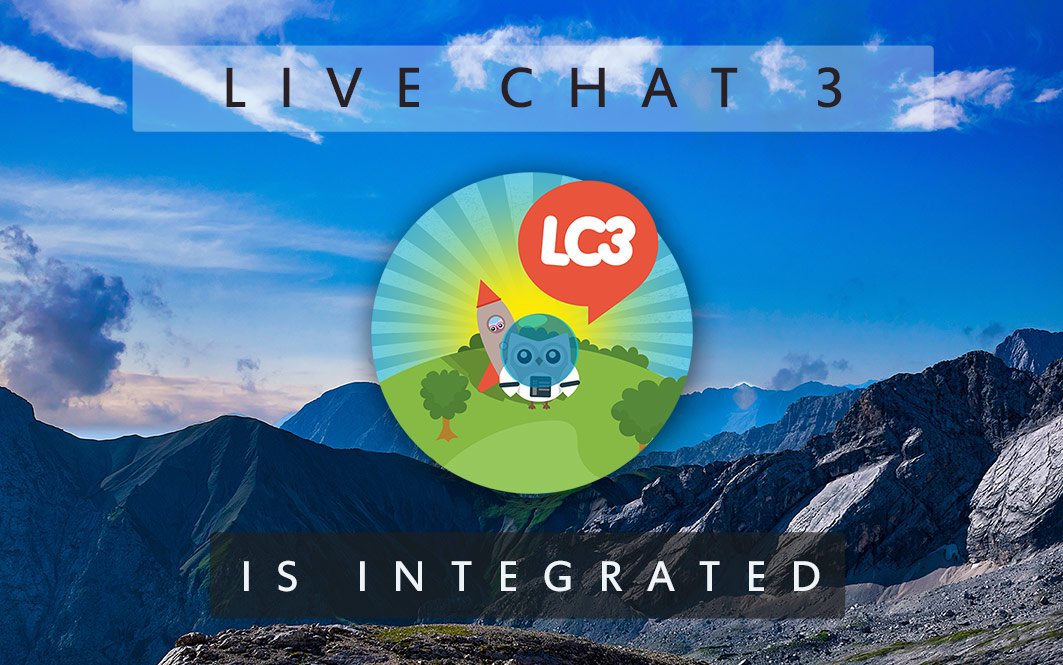 Live Chat 3 is integrated
